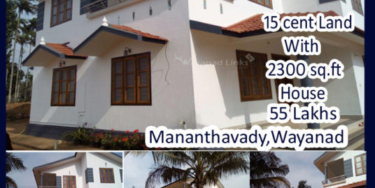 New Double Storied House for Sale at Mananthavady, Wayanaad
