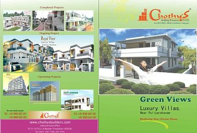 Chothys Green Views 3BHK and 4BHK Villas for Sale  at Puliyarakonam, Trivandrum