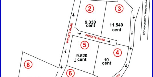 8 Residential Plots for Sale in Pullad, Thiruvalla, Pathanamthitta
