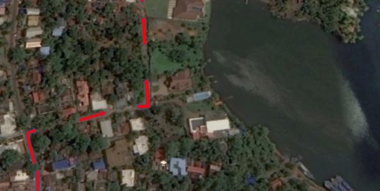 12.65 Villa Plot For Sale at Nellumuku, Kollam With View of Ashstamudi River