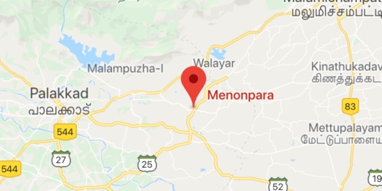 51 Cents Land For Sale at Menonpara, Palakkad Only 50 Lakhs