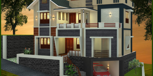 3 Bedroom Villa House For Sale in Greenline Springfield at Pottammal, Kottooli Kozhikode