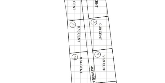8 or 10 Cents House Plots for sale Near Cochin Airport