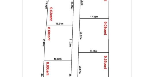 Land Plots 4.3 to 10 cents in Gated Compound (1 km to UC College Aluva)