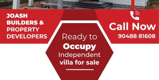 Recently Constructed Independent Villa For Sale at Kolenchery