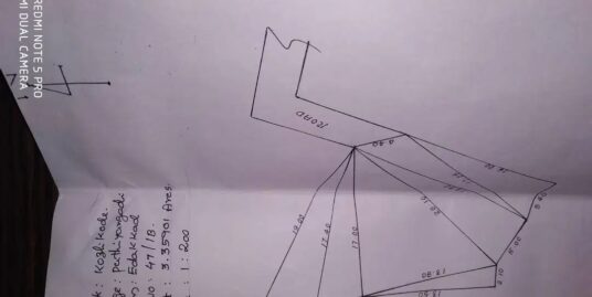 8.3 Cents Land Category is Residential Plot with Road Access