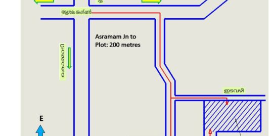 10 cents, Land in Poonthoppu Ward in Alapuzha Town For Sale (Rs 3.7 lacs/cent)